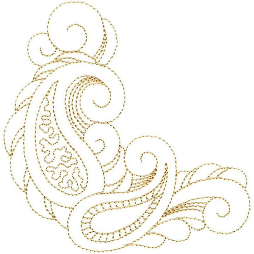 Quilting Paisley Corner