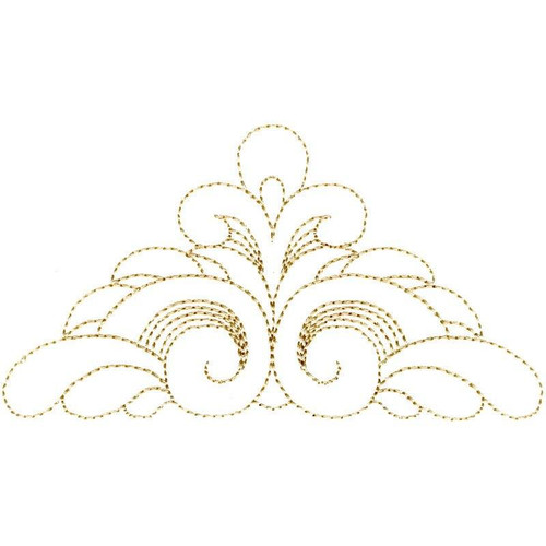 Quilting Feather Triangle