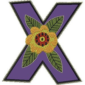 Letter X Applique
