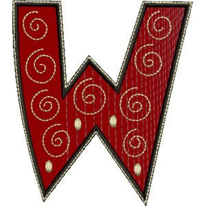 Letter W Applique
