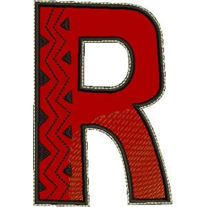 Letter R Applique