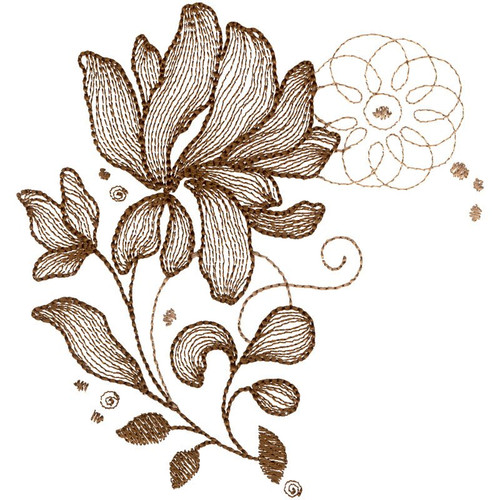 Sepia Floral 4