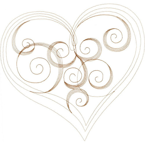 JUMBO Sepia Heart Background