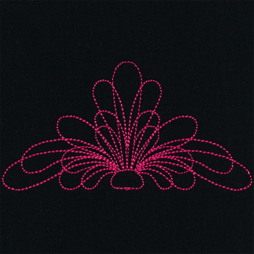 Doodle Flower Triangle 1