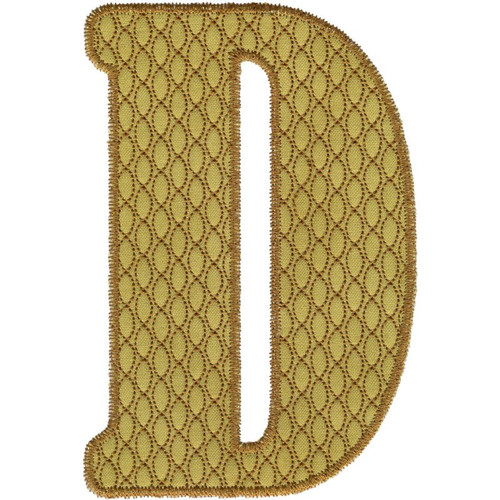 Applique Letter D