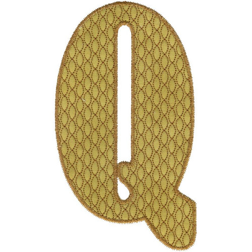Applique Letter Q