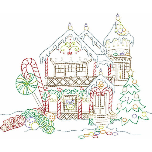 Ribbon Candy House Large