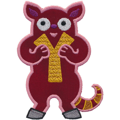 Monster Monogram Applique Y