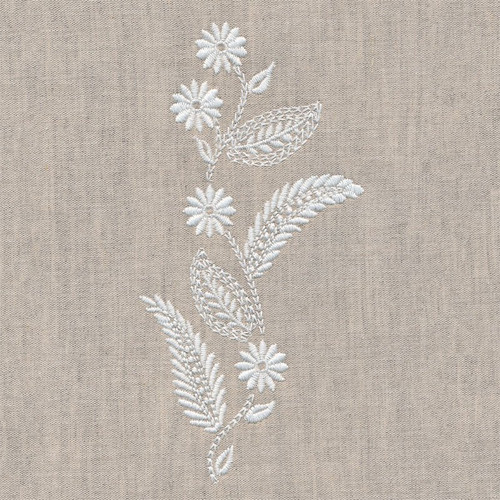 Whitework Monogram Flower 3