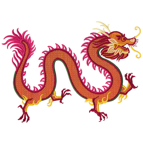 Long Dragon Jumbo Applique