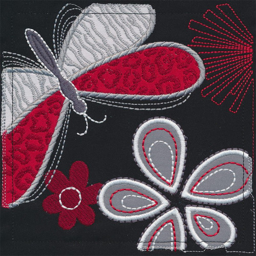 Butterfly Applique Square 1