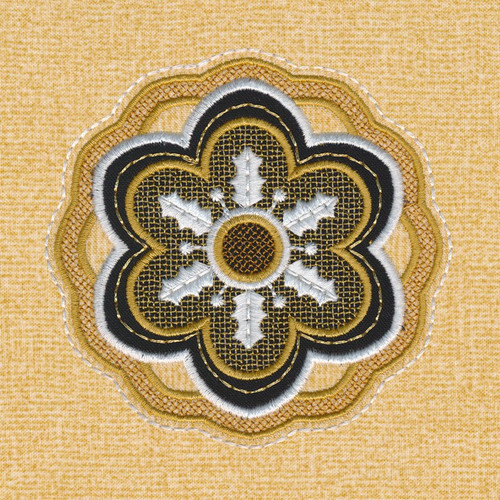 Christmas Medallion Applique 3