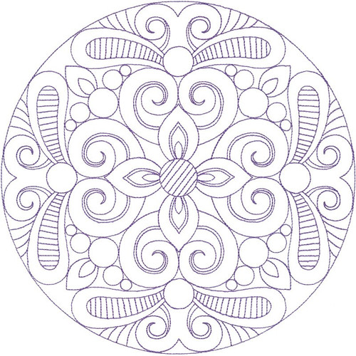 Modern Swirls Jumbo Circle
