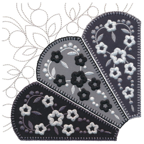 Floral Dresden Applique