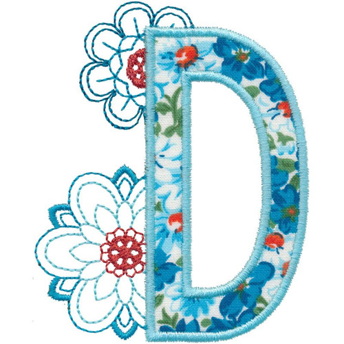 Floral Applique D