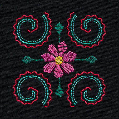 Floral Square Corner