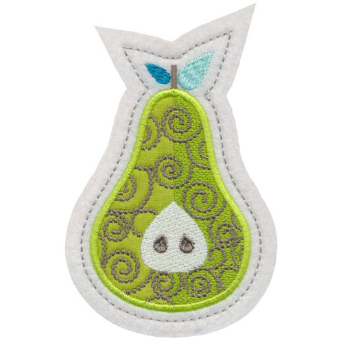 Pear Ornament Applique Pear Ornament Applique