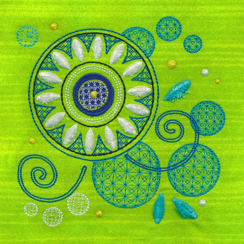 Flower Circles Applique 3