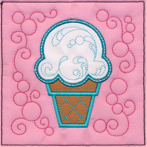 Mini Ice Cream Applique Quilt