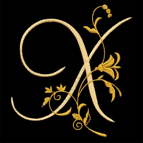 Floral Monogram X