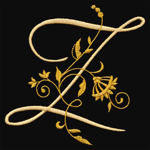 Floral Monogram Z