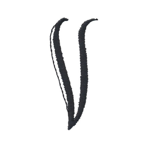Essential Monogram Side Letter V