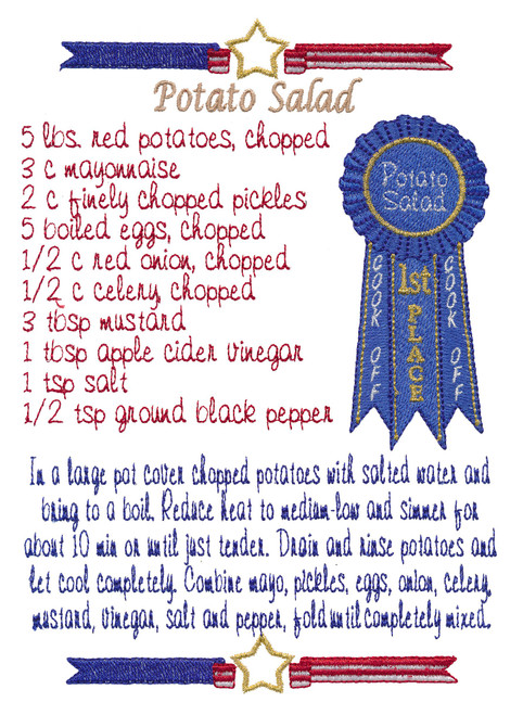 Potato Salad Recipe Towel