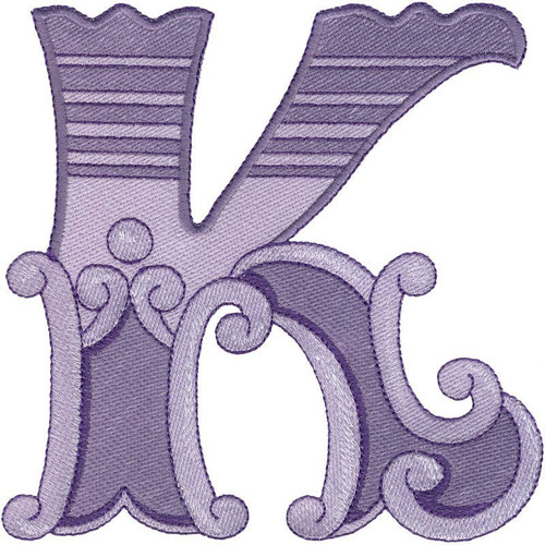 Etched Letter K