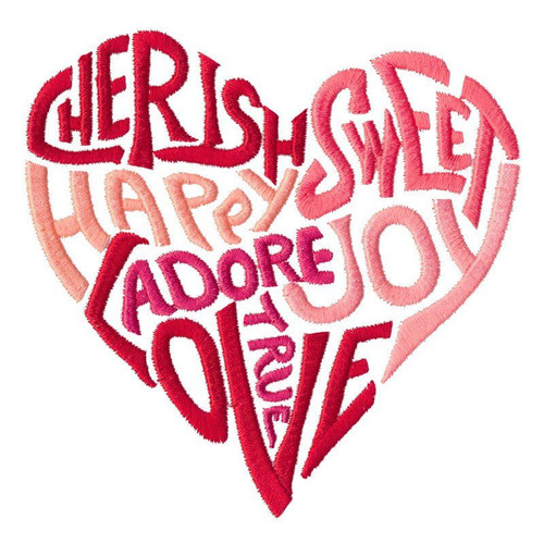 Word Art Heart