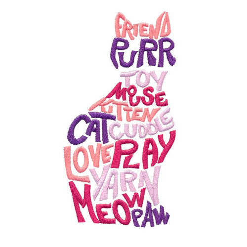 Word Art Cat