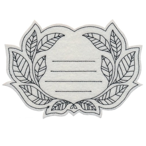 Quilt Label - Wreath