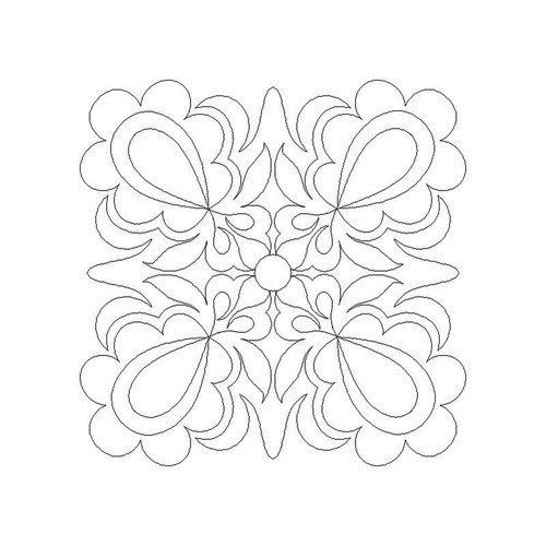 Scalloped Paisley Block 1