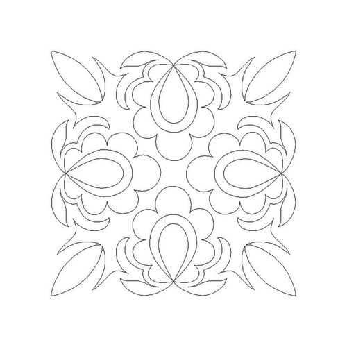 Scalloped Paisley Block 2