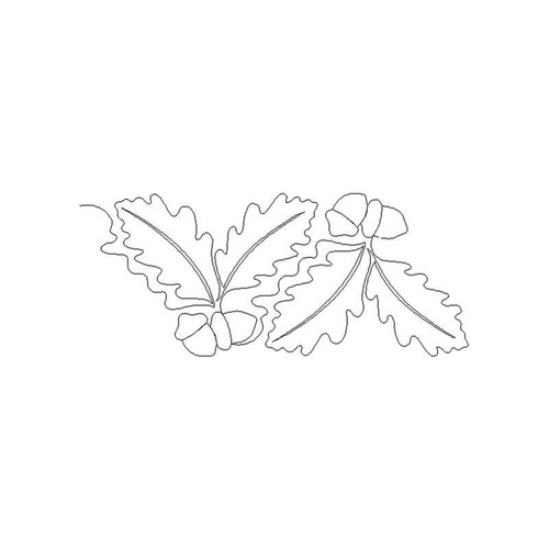 Oaks Acorns Straight Border 1