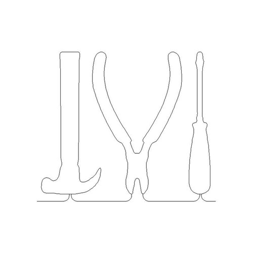 Tools Straight Border