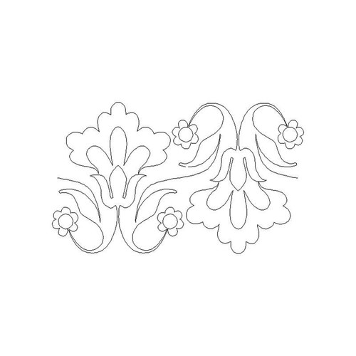 Floral 2 Straight Border