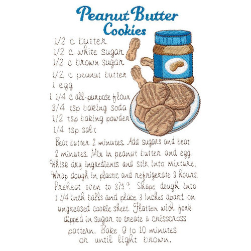 Peanut Butter Cookies Recipe Towel
