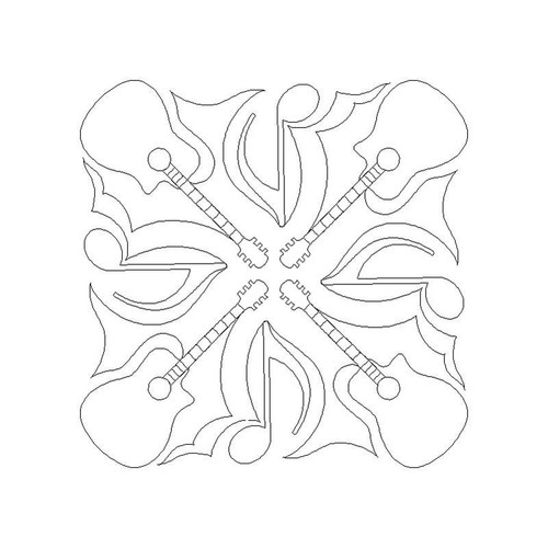 Guitars Quilting by Amanda Murphy