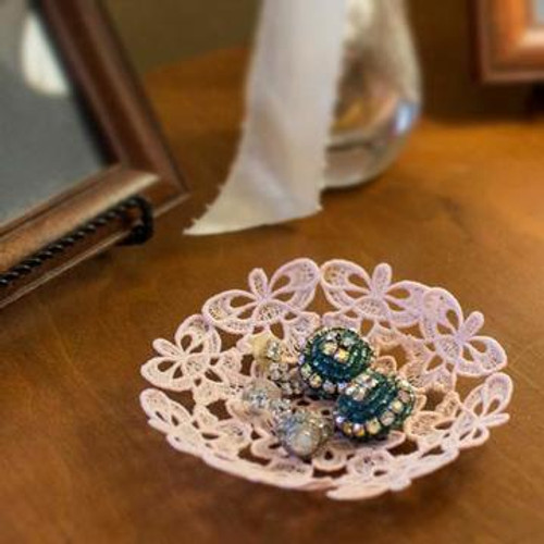 Freestanding Lace Jewelry Dishes