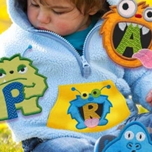 Monster Monogram Appliques