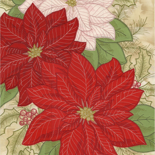 Poinsettia Tiling Scene for Christmas