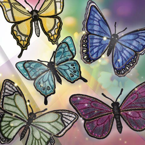 Luminous Freestanding Butterflies