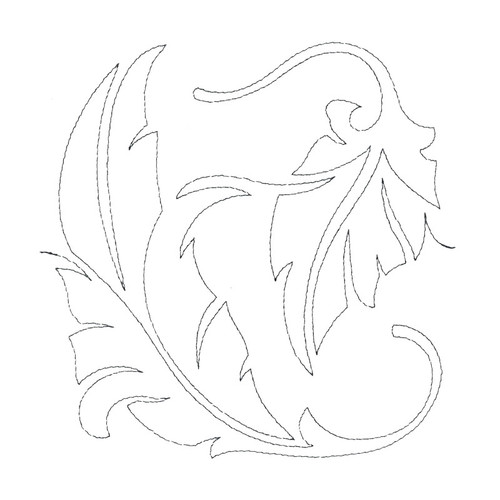 Feather Quilting Pantagraph 4 Single Run