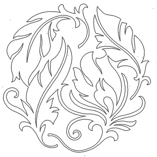 Feather Quilting Circle Triple Run