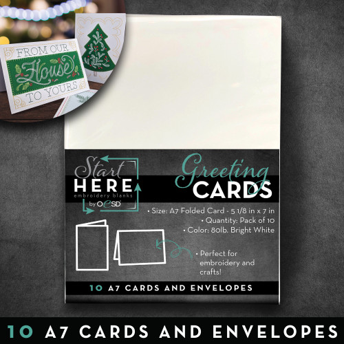 Blank Greeting Cards & Envelopes Size A7 10pk Blank Greeting Cards & Envelopes Size A7 10pk