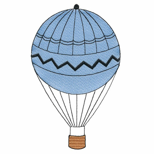 Blue Hot Air Balloon