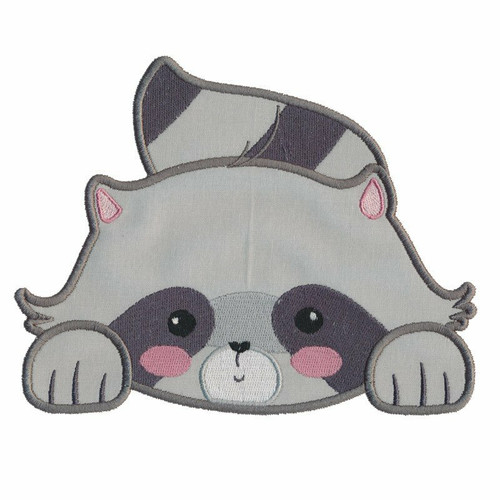 Boy Raccoon Applique