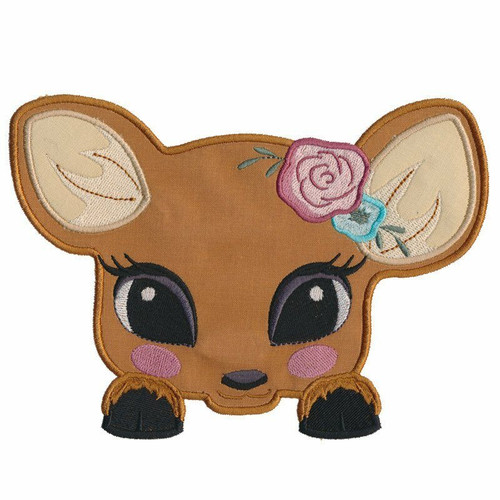 Girl Deer Applique
