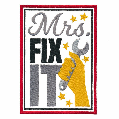 Mrs. Fix It Applique