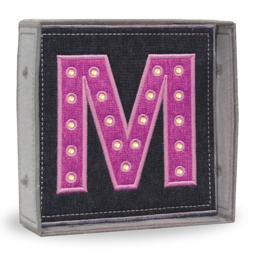 Freestanding Lighted Letter M